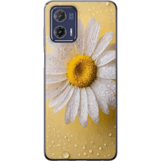 Mobiele hoes voor Motorola Moto G73 met Porseleinbloem ontwerp