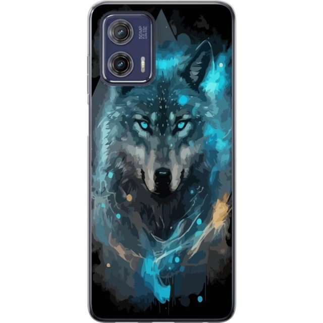 Mobiele hoes voor Motorola Moto G73 met Wolf ontwerp