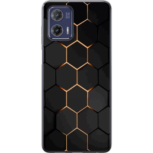 Mobiele hoes voor Motorola Moto G73 met Luxe Patroon ontwerp