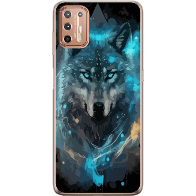 Mobiele hoes voor Motorola Moto G9 Plus met Wolf ontwerp