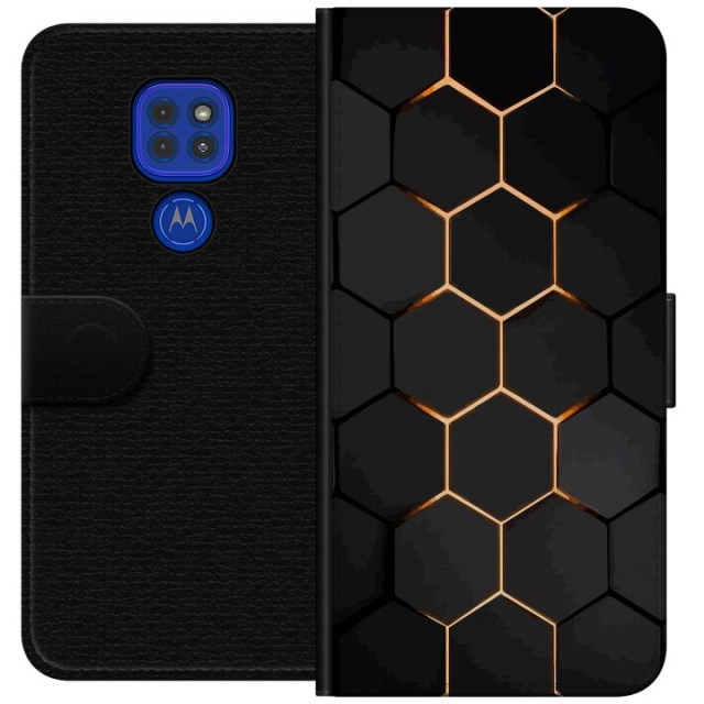 Portemonnee-hoesje voor Motorola Moto G9 Play met Luxe Patroon ontwerp