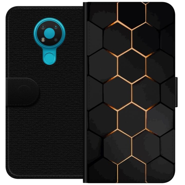 Portemonnee-hoesje voor Nokia 3.4 met Luxe Patroon ontwerp