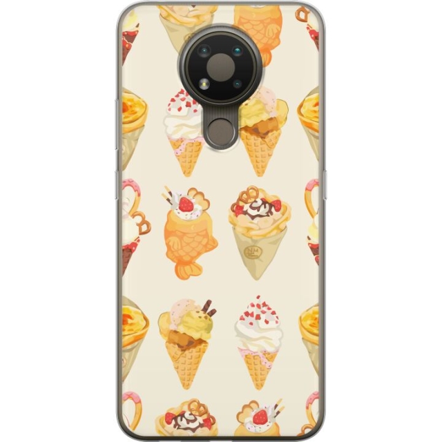 Mobiele hoes voor Nokia 3.4 met Glasachtig ontwerp