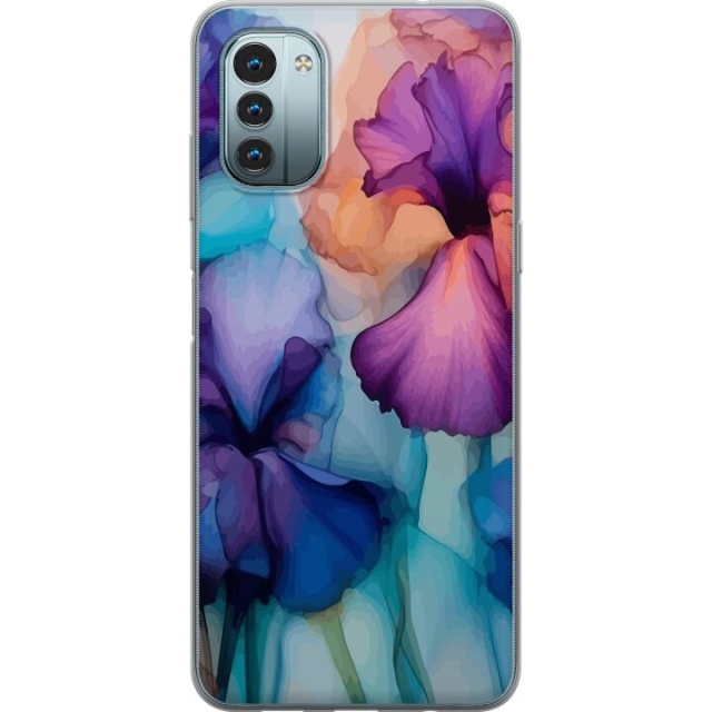 Mobiele hoes voor Nokia G11 met Magische bloemen ontwerp