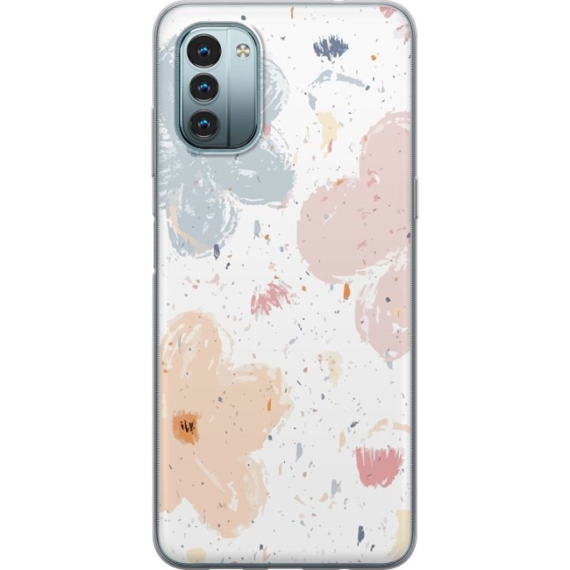Mobiele hoes voor Nokia G11 met Bloemen ontwerp