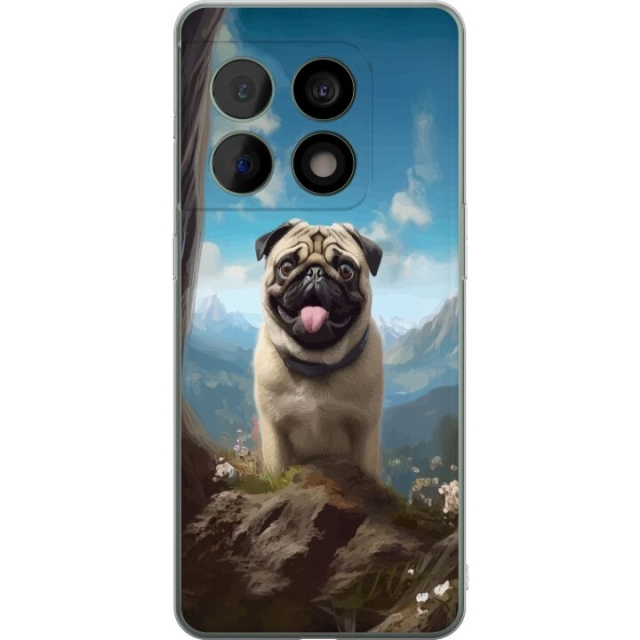 Mobiele hoes voor OnePlus 10 Pro met Blije Hond ontwerp