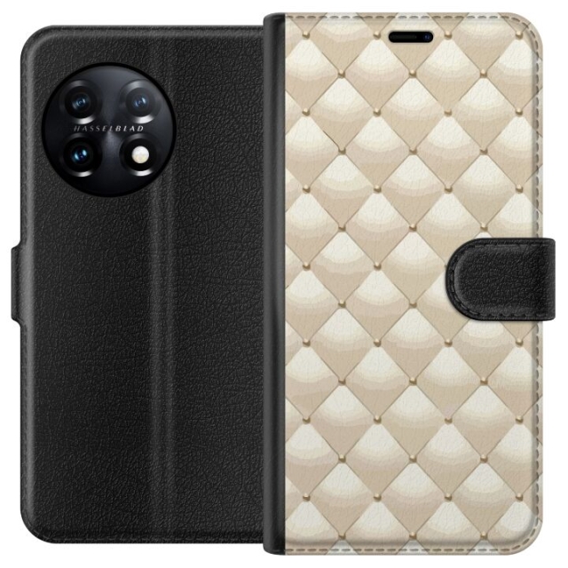 Portemonnee-hoesje voor OnePlus 11 met Goudglans ontwerp