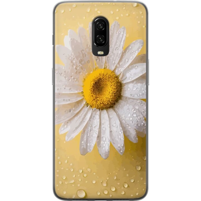Mobiele hoes voor OnePlus 6T met Porseleinbloem ontwerp