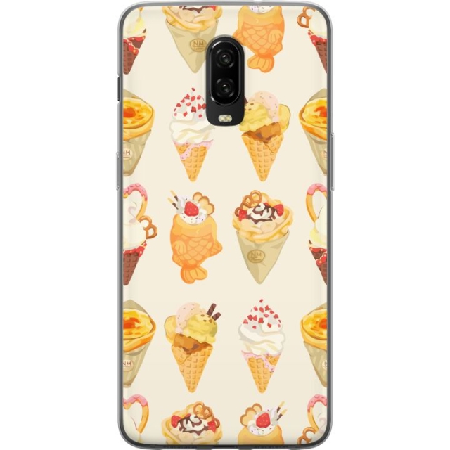 Mobiele hoes voor OnePlus 6T met Glasachtig ontwerp