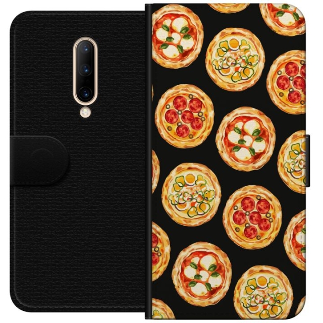 Portemonnee-hoesje voor OnePlus 7 Pro met Pizza ontwerp