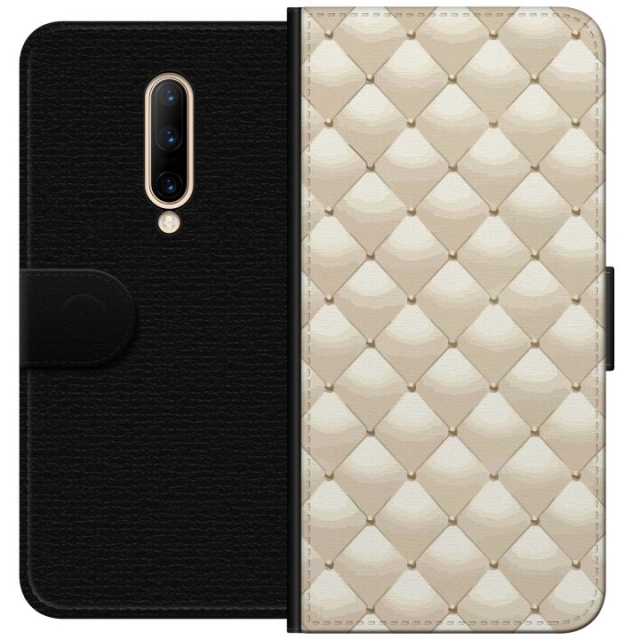Portemonnee-hoesje voor OnePlus 7 Pro met Goudglans ontwerp