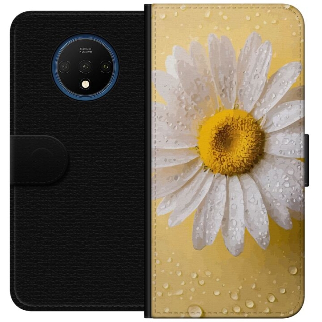 Portemonnee-hoesje voor OnePlus 7T met Porseleinbloem ontwerp