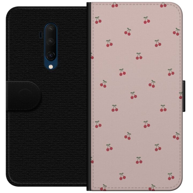 Portemonnee-hoesje voor OnePlus 7T Pro met Kersen ontwerp