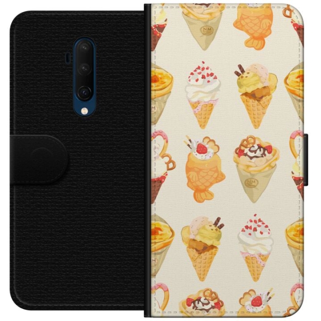 Portemonnee-hoesje voor OnePlus 7T Pro met Glasachtig ontwerp