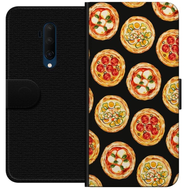 Portemonnee-hoesje voor OnePlus 7T Pro met Pizza ontwerp