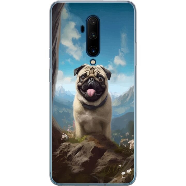 Mobiele hoes voor OnePlus 7T Pro met Blije Hond ontwerp