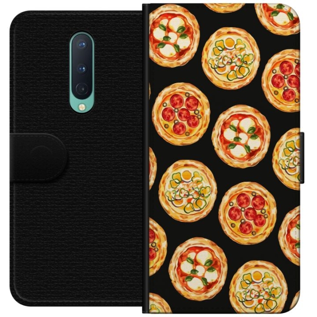 Portemonnee-hoesje voor OnePlus 8 met Pizza ontwerp
