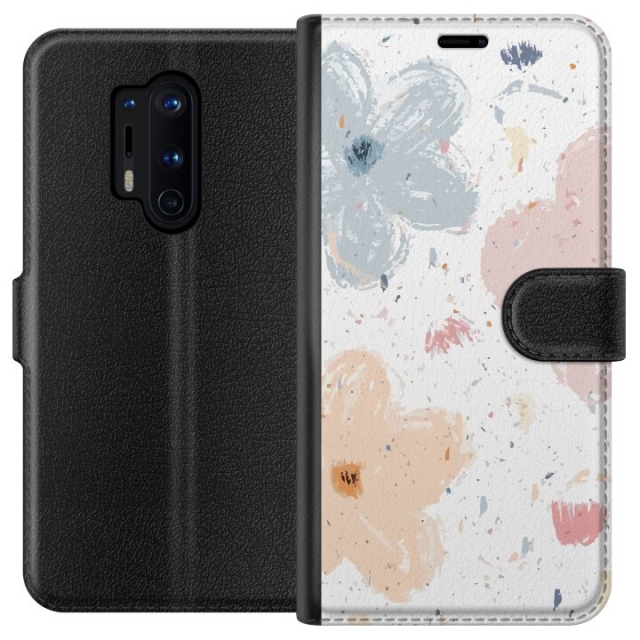 Portemonnee-hoesje voor OnePlus 8 Pro met Bloemen ontwerp