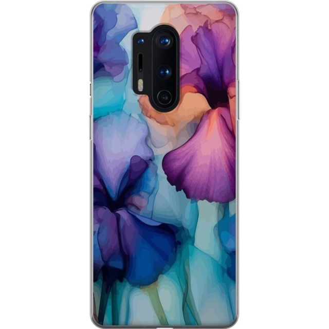 Mobiele hoes voor OnePlus 8 Pro met Magische bloemen ontwerp