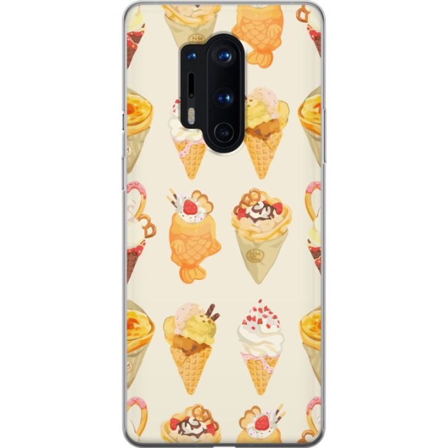 Mobiele hoes voor OnePlus 8 Pro met Glasachtig ontwerp