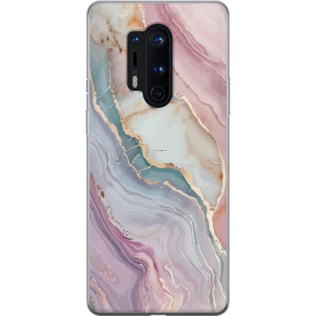 Mobiele hoes voor OnePlus 8 Pro met Marmer ontwerp
