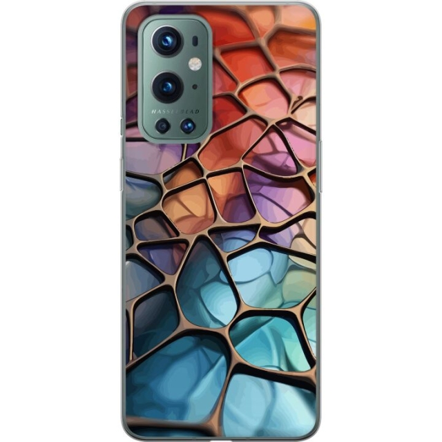 Mobiele hoes voor OnePlus 9 Pro met Metallic patroon ontwerp