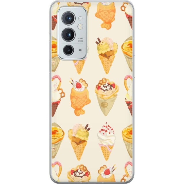 Mobiele hoes voor OnePlus 9RT 5G met Glasachtig ontwerp