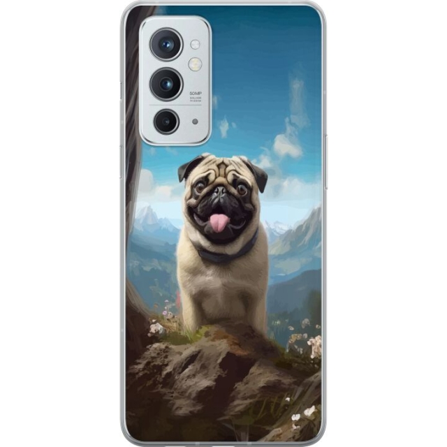 Mobiele hoes voor OnePlus 9RT 5G met Blije Hond ontwerp