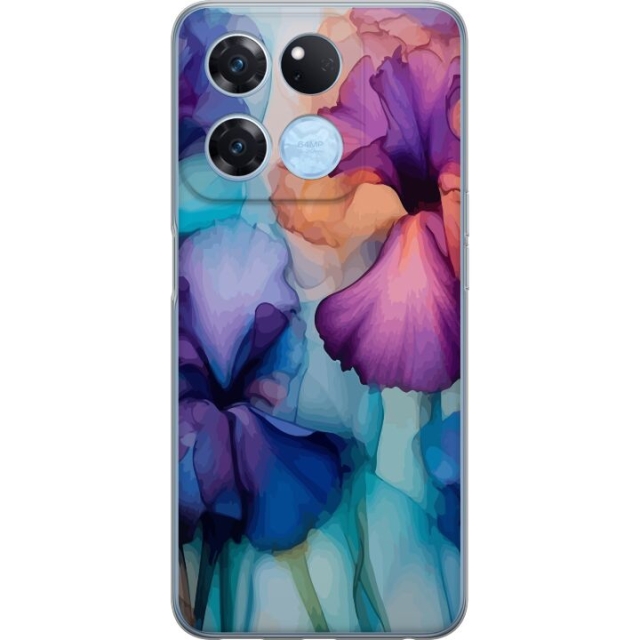Mobiele hoes voor OnePlus Ace Racing met Magische bloemen ontwerp