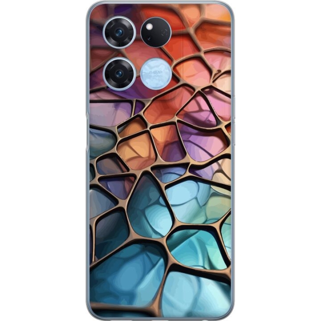 Mobiele hoes voor OnePlus Ace Racing met Metallic patroon ontwerp