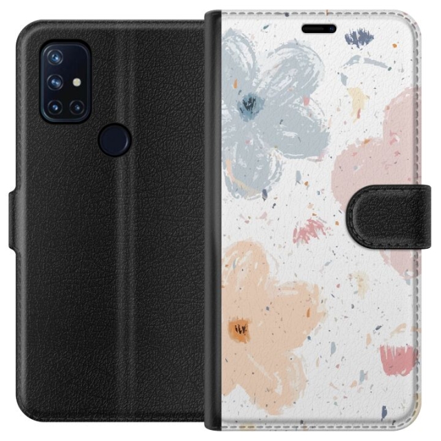 Portemonnee-hoesje voor OnePlus Nord N10 5G met Bloemen ontwerp