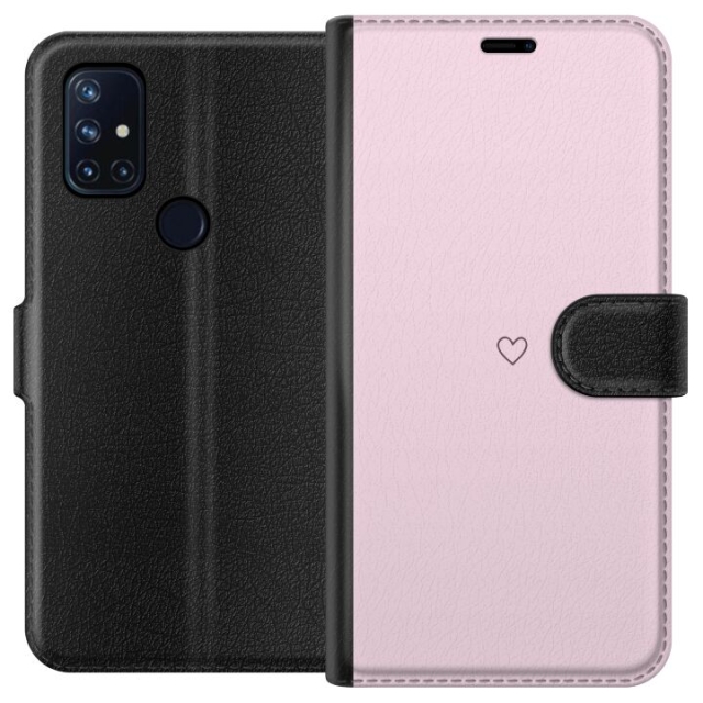 Portemonnee-hoesje voor OnePlus Nord N10 5G met Hart ontwerp
