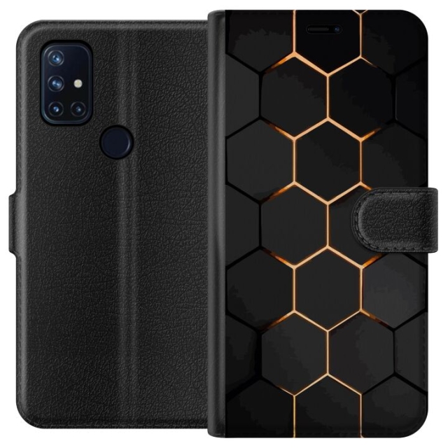Portemonnee-hoesje voor OnePlus Nord N10 5G met Luxe Patroon ontwerp