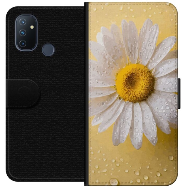 Portemonnee-hoesje voor OnePlus Nord N100 met Porseleinbloem ontwerp