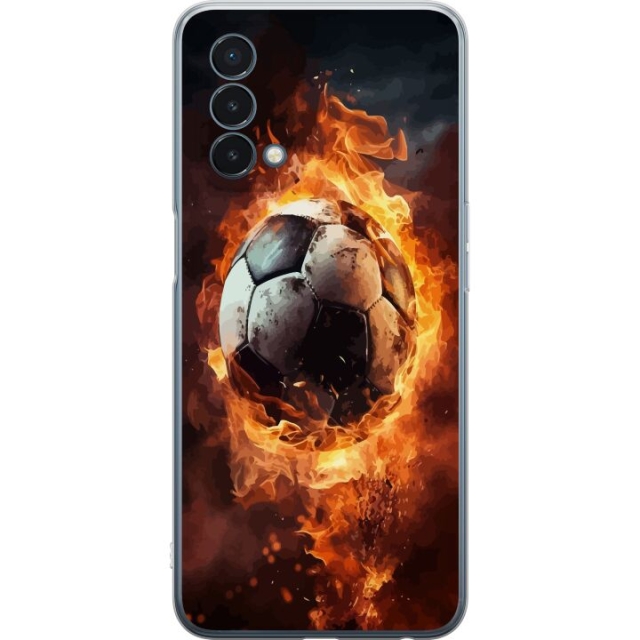 Mobiele hoes voor OnePlus Nord N200 5G met Voetbal ontwerp