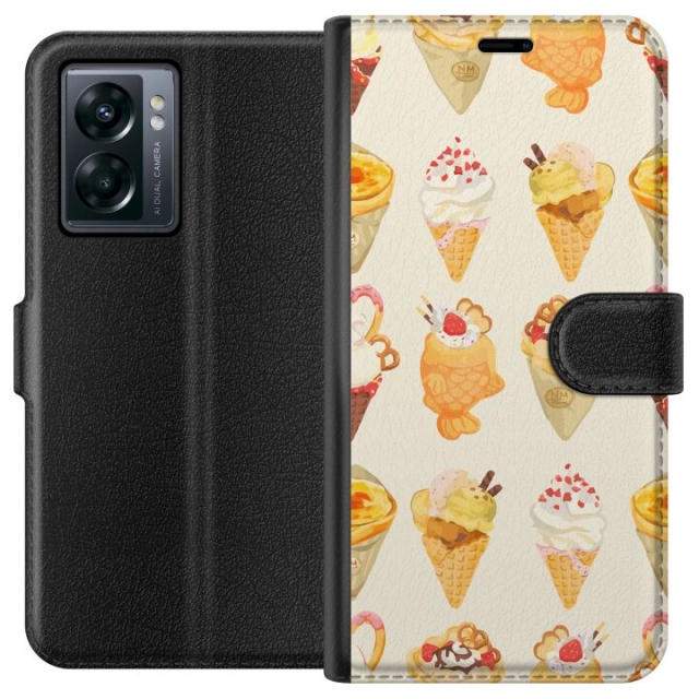 Portemonnee-hoesje voor OnePlus Nord N300 met Glasachtig ontwerp