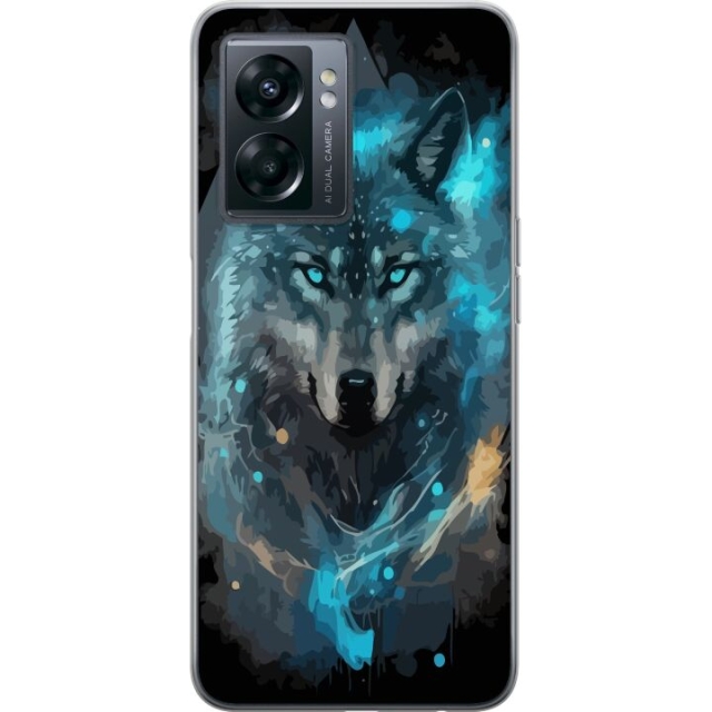 Mobiele hoes voor OnePlus Nord N300 met Wolf ontwerp