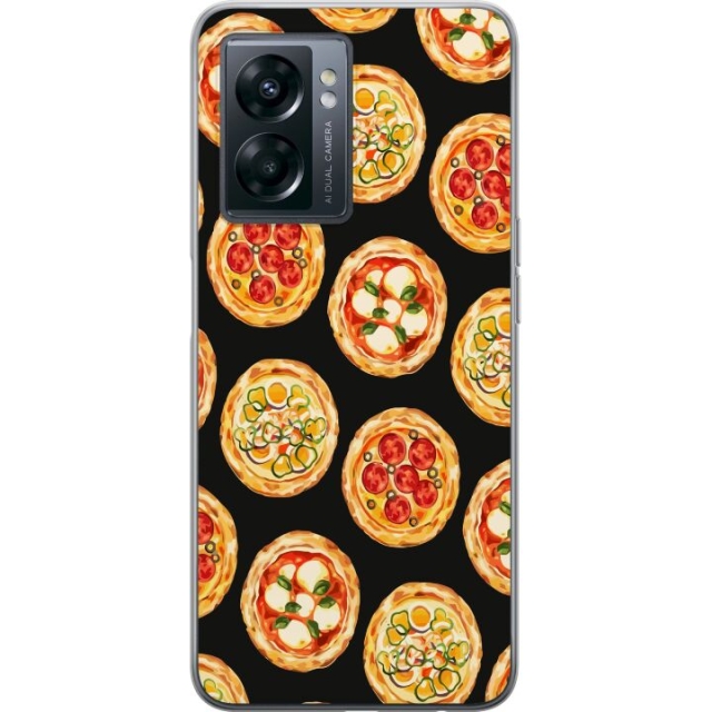 Mobiele hoes voor OnePlus Nord N300 met Pizza ontwerp