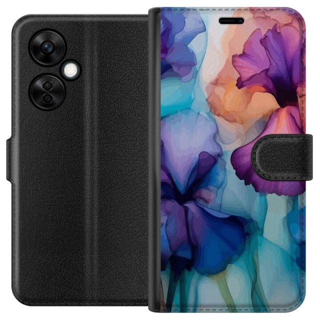 Portemonnee-hoesje voor OnePlus Nord CE 3 Lite met Magische bloemen ontwerp