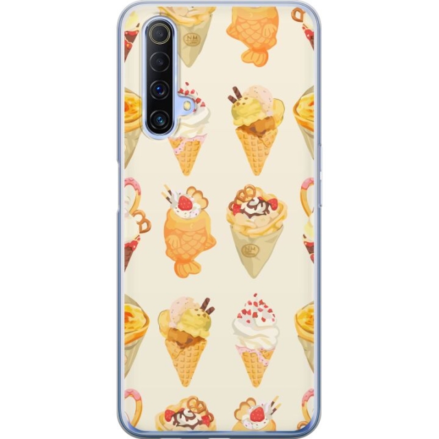 Mobiele hoes voor Realme X50 5G met Glasachtig ontwerp