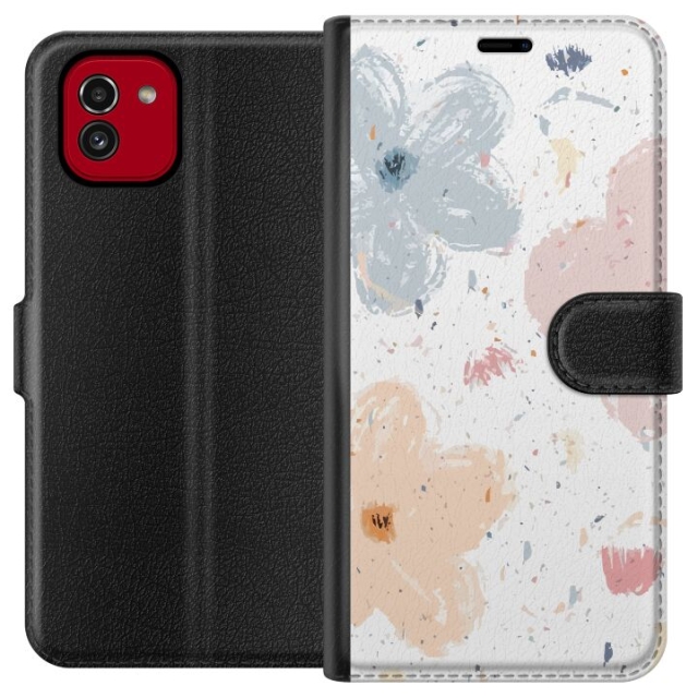 Portemonnee-hoesje voor Samsung Galaxy A03 met Bloemen ontwerp