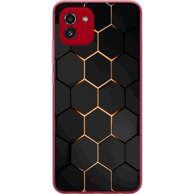 Mobiele hoes voor Samsung Galaxy A03 met Luxe Patroon ontwerp