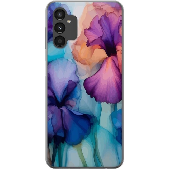 Mobiele hoes voor Samsung Galaxy A04s met Magische bloemen ontwerp