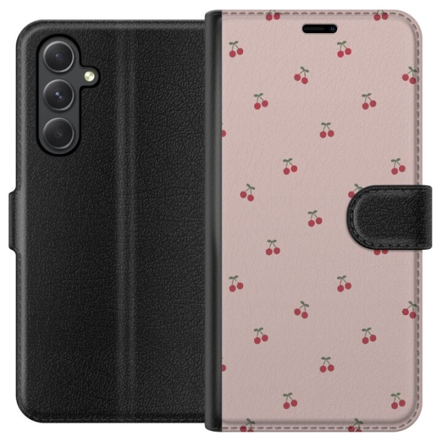 Portemonnee-hoesje voor Samsung Galaxy A05s met Kersen ontwerp