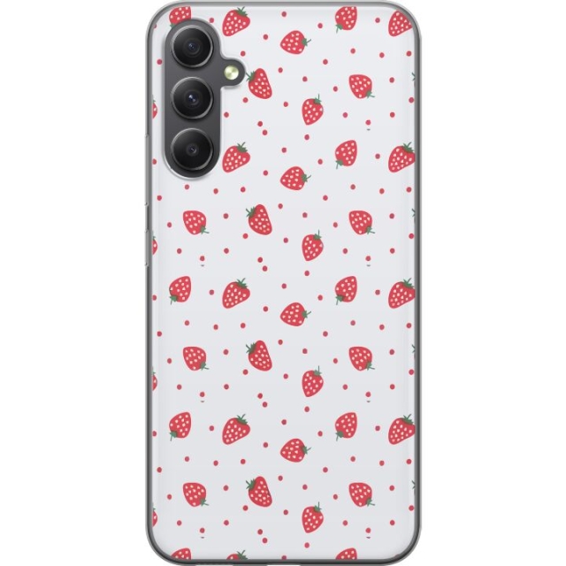 Mobiele hoes voor Samsung Galaxy A05s met Aardbeien ontwerp