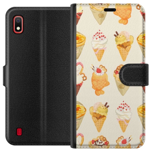 Portemonnee-hoesje voor Samsung Galaxy A10 met Glasachtig ontwerp