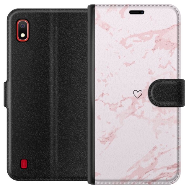 Portemonnee-hoesje voor Samsung Galaxy A10 met Roze Hart ontwerp