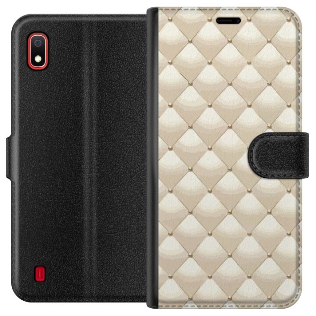 Portemonnee-hoesje voor Samsung Galaxy A10 met Goudglans ontwerp