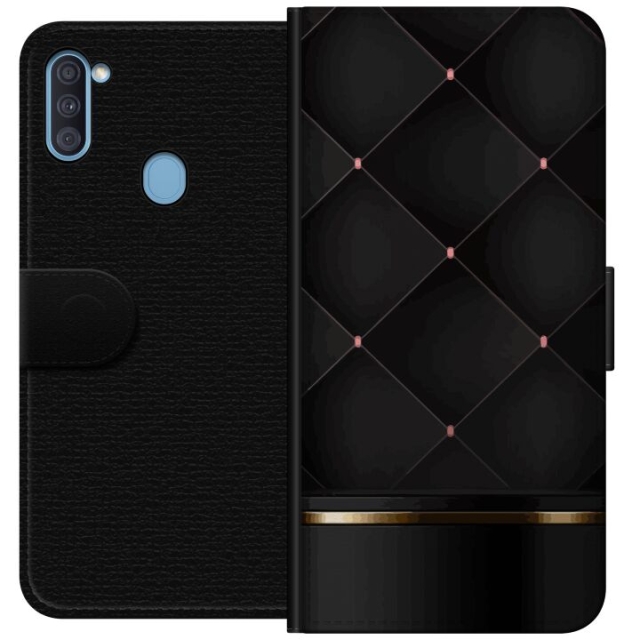 Portemonnee-hoesje voor Samsung Galaxy A11 met Luxe lijn ontwerp