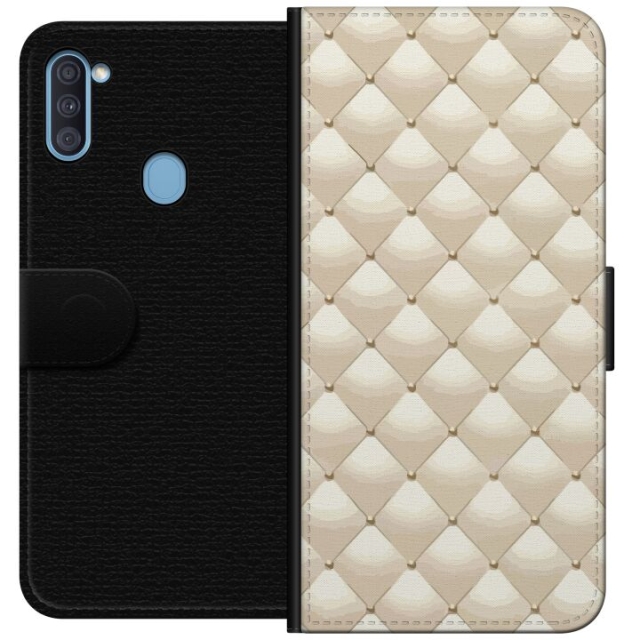 Portemonnee-hoesje voor Samsung Galaxy A11 met Goudglans ontwerp